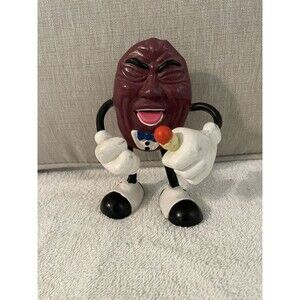 1987 California Raisins Singer 6" Bendable Action Figure Toy Microphone Vintage